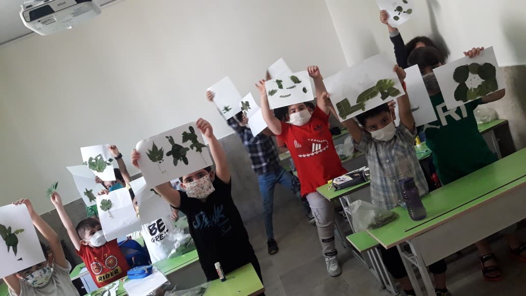 کاردستی با برگ کلاس اول